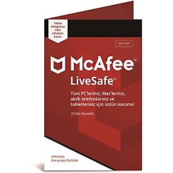 Mcafee(Ue) Mcafee Livesafe 2 Yıl Antivirüs Programı