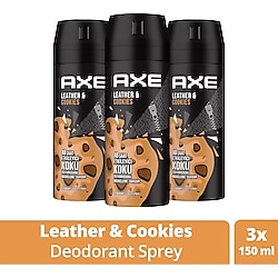 Axe Leather & Cookies Erkek Deodorant Sprey 150 ml 3 Adet