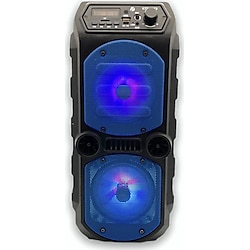 Outdoor Parti Hoparlörü Bluetooth Hoparlör 4 Inç x 2 Kablosuz Speaker Ses Bombası Radyo-Usb