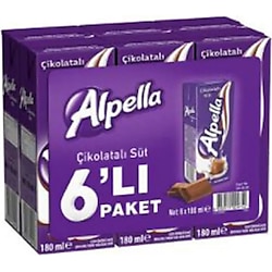 Alpella 180 ml 6'lı Çikolatalı Süt