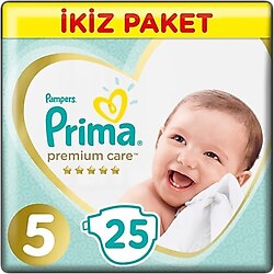 Prima Premium Care 5 Beden Junior 25 Adet Ikiz Paket nlbr16206