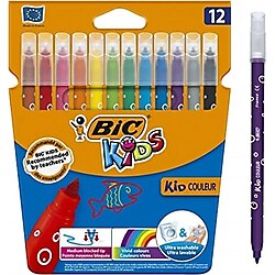 Bic Marka: Bıc Kids Kid Couleur Ultra Yıkanabilir Keçeli Boya Kalemi 12 Renk Kategori: Keçeli Kalemler
