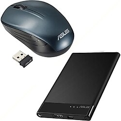 ASUS Mouse Wt200 Kablosuz + Abtu015 4000 Mah Powerbank Siyah