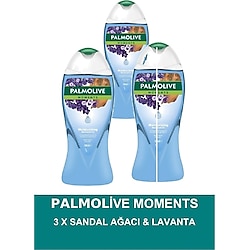 Palmolive Moments Nemlendirici Sandal Ağacı ve Lavanta Yağı 500 ml 3 Adet Duş Jeli