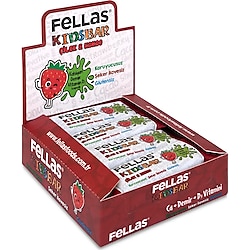 Fellas Kids Çilekli Ve Kakaolu 28 gr 12'li Paket Meyve Barı
