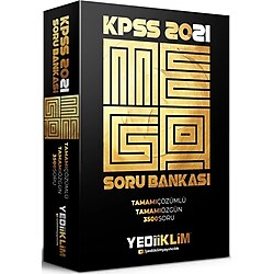 Yediiklim Yayınları 2021 Kpss Genel Yetenek Genel Kültür Mega Tamamı Çözümlü Soru Bankası