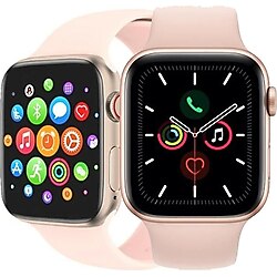 BONJUX Samsung Galaxy A11 Uyumlu Smart Watch Türkçe Menü Nabız Tansiyon Ölçer Ip67 Akıllı Saat Pembe