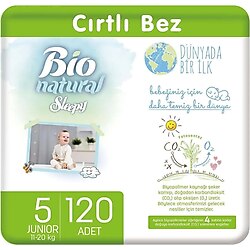 Sleepy Bio Natural Bebek Bezi 5 Numara Junior 120 Adet 8682241201006-7