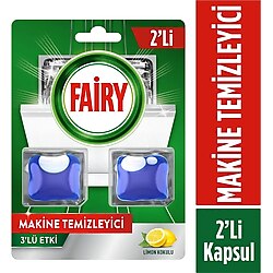 Fairy Bulaşık Makinesi Temizleyici, Kolay Temizlik, Limon Kokulu, 2 Kapsül TYC00544422077
