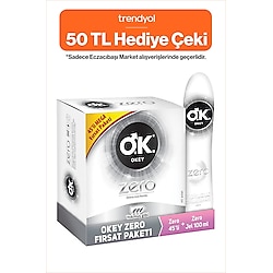 Okey Zero 45'li Prezervatif + Okey Zero Kayganlaştırıcı Jel 100 ml