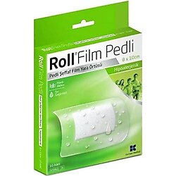 Roll Film Pedli Steril 8cm x 10cm Su Geçirmez 10'lu Yara Örtüsü