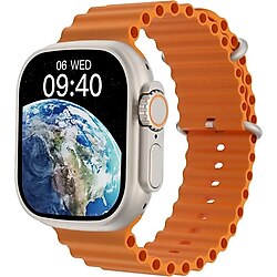 SMARTEST Watch Gs Ultra 8 Kordon Kilitli Vidalı 2.05 Ekran Çift Kordon 45mm Ios Ve Android Uyumlu Akıllı Saat