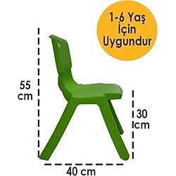 Temel Plastik Kırılmaz Çocuk Sandalyesi - Etkinlik Sandalyesi