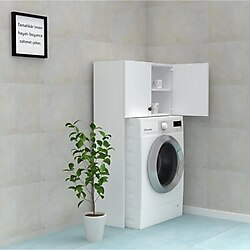 Kenzlife çamaşır makinesi dolabı svetlana byz 130x066x20 banyo ofis