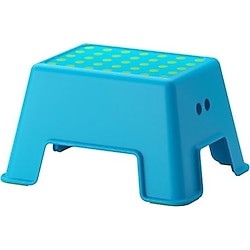 IKEA Çocuk , Mavi Renk Tabure Meridyendukkan 44x35 Cm Tabure Mavi Renk Çocuk Banyo Tabure Kaymaz Taban