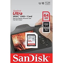 Sandisk Ultra 64gb 100mb/S Class 10 Uhs-I Hafıza Kartı Sdsdunr-064g-Gn6ın