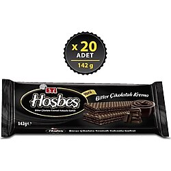 Eti Hoşbeş Bitter Çikolata Kremalı 142 gr 20'li Paket Gofret