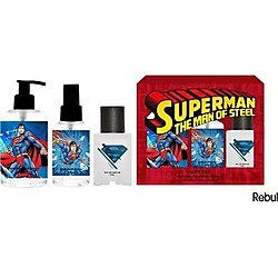 Rebul Süpermen Sıvı Sabun,Kolonya,Parfüm 3'lü Çocuk Seti