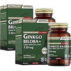 Nutraxin Ginkgo Biloba 60 Tablet 2'li Paket
