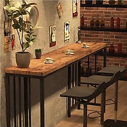 HNC HOME Dekoratif Mutfak Masası, Dekoratif Tasarım Bar Masası, Dresuar, Makyaj Masası, Konsol Raf Petek Üstü Raf, Metal Ayak Bar Masası