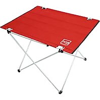 Box&Box Katlanabilir Kumaş Kamp ve Piknik Masası, Kırmızı, Geniş Model, 73 x 55 x 48 cm