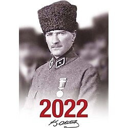 Halk Kitabevi 2022 Atatürk Ajanda Madalya Beyaz