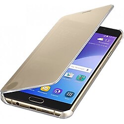 Samsung A710F Galaxy A7 (2016) Orjinal Clear View Cover Altın EF-ZA710CFEGWW