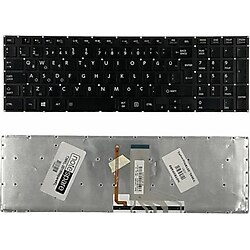 Toshiba Qosmio X70-A-13N Uyumlu Laptop Işıklı Klavye Siyah TR