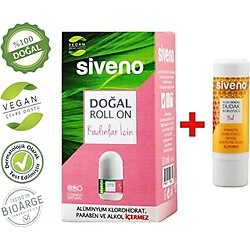 Siveno Doğal Roll-On Kadın 50 ml+ Ballı Dudak Koruyucu