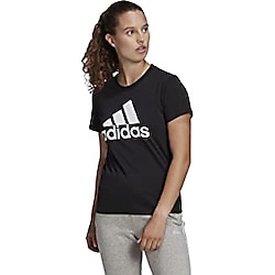 adidas Kadın W BL T LOUNGEWEAR Essentials Logo Tişört BLACK/WHITE S