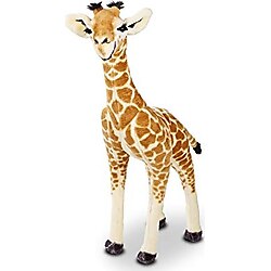 Melissa&Doug 40431 ayak duran bebek zürafa, pelüş Yumuşak oyuncak Hayvan Tüm yaşlar Erkek veya kız çocuk için hediye, 0,9 m