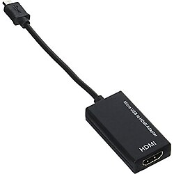 Micro USB HDMI Adaptörü, HDTV Adaptörü, 20 cm Kablolu, Tabletler, Google Pixel LG, Samsung Sony iPhone ile Uyumlu