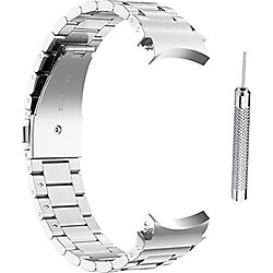 RUSTOO Paslanmaz Çelik Metal Saat Bantları, Smartwatch Yedek Bantlar, Samsung Galaxy Watch4 40/44 mm Galaxy Watch 4 Klasik 46 mm/42 mm ile Uyumlu Bantlar