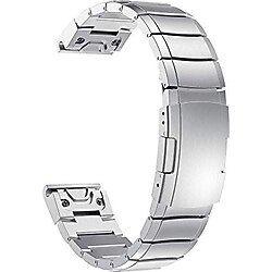 Garmin Fenix 6 6X 5 5X 5S için Saat Kayışı 20 mm 22 mm 26 mm Paslanmaz Çelik Kayış Klasik Hızlı Takılan Metal Saat Kordonları Moda Saat Kayışları