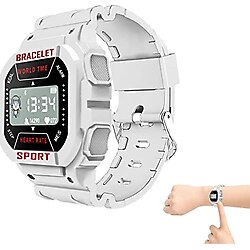 runnerequipment I3 Akıllı Spor Saati, Fitness Saati Nabız Monitörü - Kadın Erkek Çocuklar için Aktivite Takip Cihazı, Uzun Bekleme Süreli