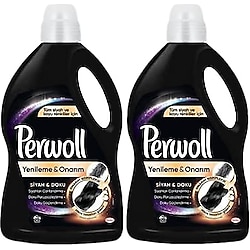 Perwoll Siyah & Doku Geliştirilmiş Yenileme Etkisi 3 lt 2'li Sıvı Deterjan