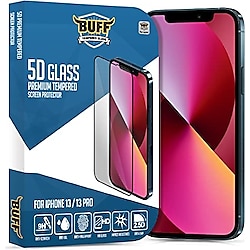 Buff iPhone 13/13 Pro 5D Glass Ekran Koruyucu