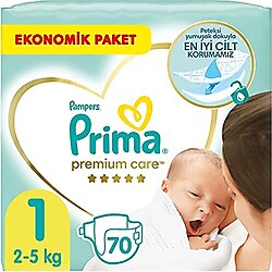 Prima Premium Care 1 Numara Yenidoğan 70'li Ekonomik Paket Bebek Bezi