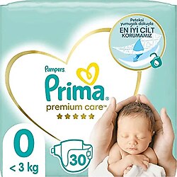 Prima Premium Care 0-3 kg 0 Beden Prematüre Bebek Bezi (1 x 30 Adet)