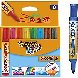 BIC Kids Decoral keçeli kalem Pack de 8