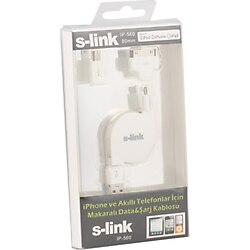 S-Link Ip-560 Iphone-Ipod-Ipad Data Şarj + Mikro 5 Pin Makaralı Ş (520944874)