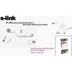 S-Lınk Ip-560 Iphone-Ipod-Ipad Data Şarj + Mikro (538027990)