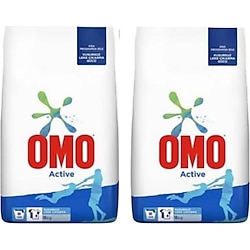 Omo Active 10 kg 66 Yıkama 2'li Paket Beyazlar için Toz Çamaşır Deterjanı