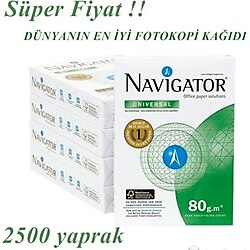 Navigator A4 80 gr 5000 Yaprak 10'lu Paket Fotokopi Kağıdı