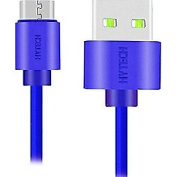 Hytech HY-X81 2A Micro USB Şarj ve Data Kablosu - Mavi