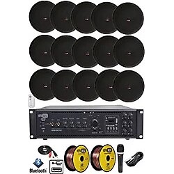 Lastvoice Black Maxx Paket-7 tavan Hoparlörü ve 6 Bölgeli Amfi Ses Sistemi Paketi (Full Set)