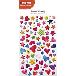 Bigpoint Sticker Karışık Kalpler ve Yıldızlar 15'li Paket