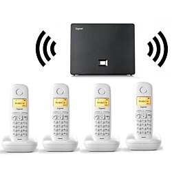 Gigaset 4 Dahili Dect Telsiz Kablosuz Telefon Santrali Beyaz