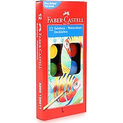 Faber-Castell Suluboya 12 Renk Büyük Boy