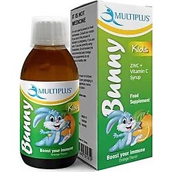 Multiplus Bunny Kids C Vitamini ve Çinko Şurup 150 ml